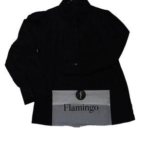 Flamingo brand, black button up dress shirt.Size: Large NWOT
